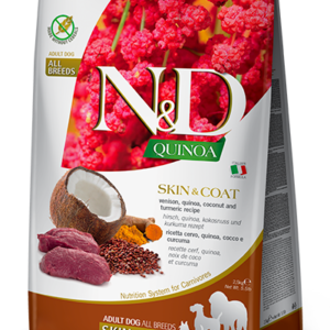 N&D Quinoa - Skin & Coat Venison (Adult Dog)
