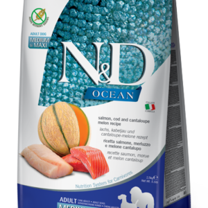 N&D Ocean -  Salmon, Cod & Cantalupe Melon Adult Medium & Maxi