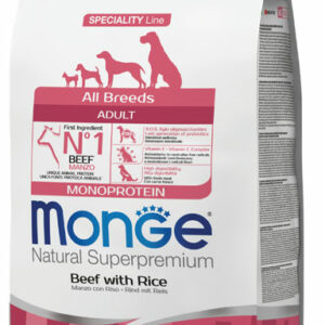 Monge - Natural Superpremium All Breeds Adult Monoprotein Manzo con Riso (Copia)
