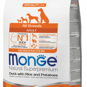 Monge - Natural Superpremium All Breeds Adult Monoprotein Anatra con Riso e Patate (Copia)