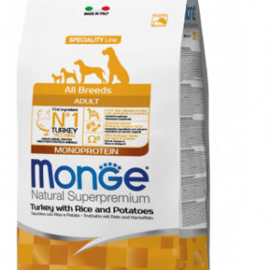 Monge - Natural Superpremium All Breeds Adult Monoprotein Tacchino con Riso e Patate (Copia)