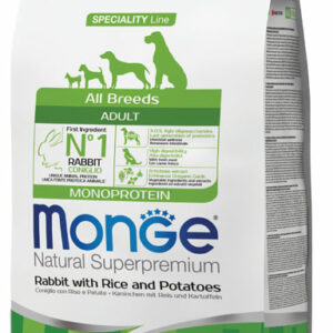 Monge - Natural Superpremium All Breeds Adult Monoprotein Coniglio con Riso e Patate (Copia)