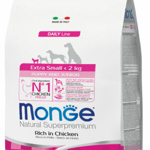 Monge - Natural Superpremium Extra Small Puppy & Junior Ricco di Pollo (Copia)