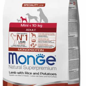Monge - Natural Superpremium All Breeds Mini Adult Monoprotein Agnello con Riso e Patate (Copia)